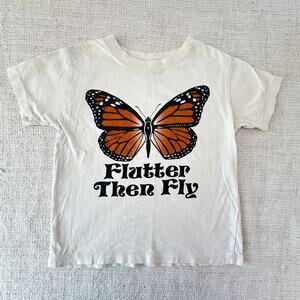Rivet Apparel Co. Flutter Then Fly Graphic Tee GUC 5T